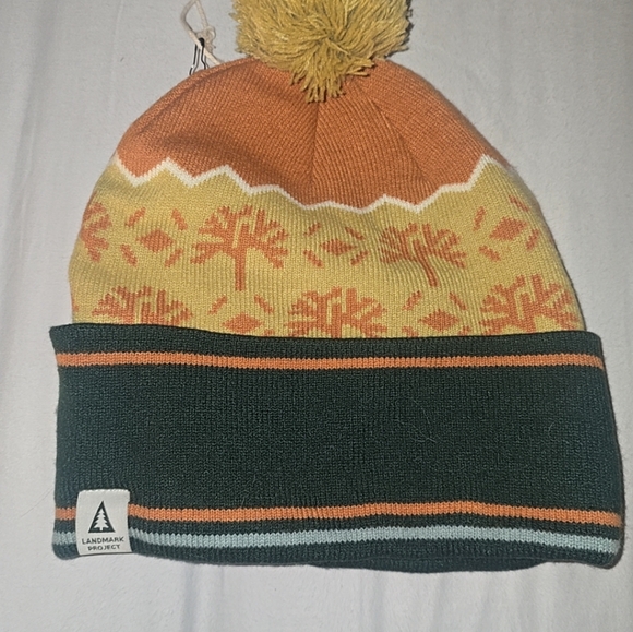 Joshua Tree National Park Beanie Cuffed Knit Hat Pom Toboggan Landmark Project - Picture 3 of 4